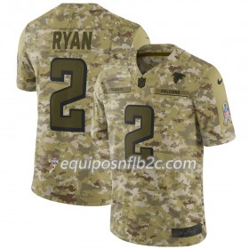 Camiseta Hombre NFL Atlanta Falcons Matt Ryan 2 Nike Salute to Service